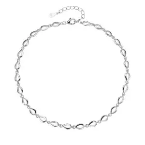 Csepp mintás bokalánc – 24+4 cm